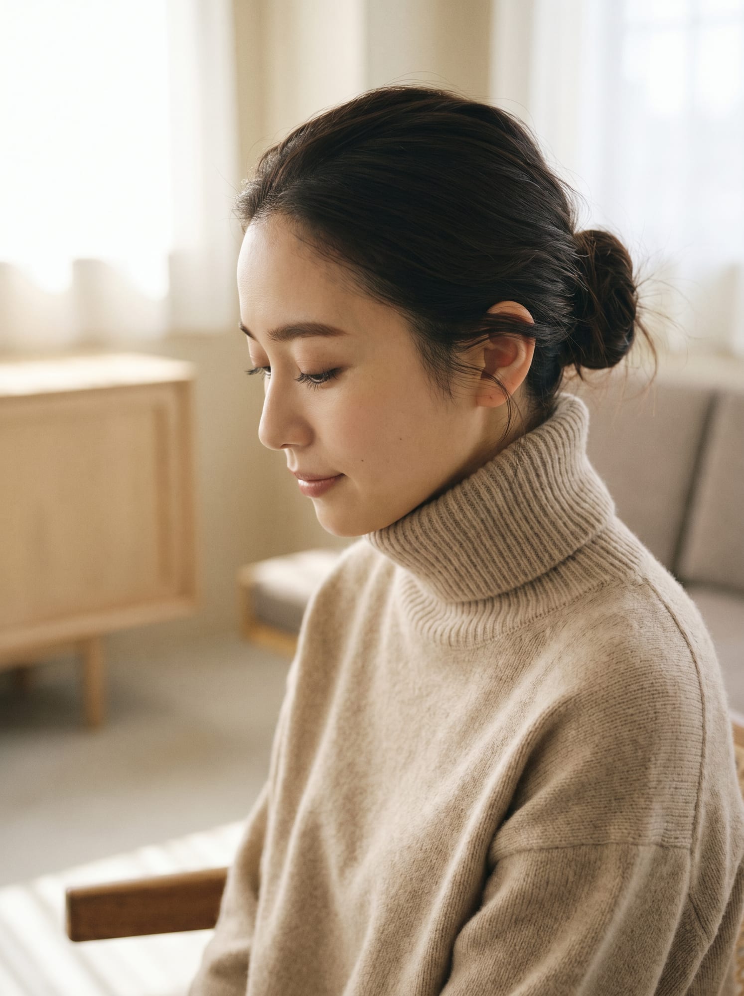 FOLMÉ施術後の横顔 - ナチュラルで上品な目元